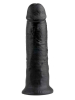 Dildo KING COCK 10 inch - 26x6.5cm - schwarz 