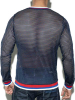 ES COLLECTION Open Mesh T-Shirt - navy 