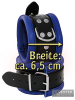 Leder-Fussfessel, Blau - 6,5cm 