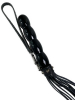 Flogger-Peitsche 45cm Holzkugelgriff 