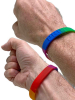 Gay Pride Regenbogen Silikon Armband 