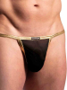 MANSTORE Lasso Tanga schwarz-gold 