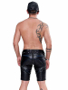 Mister B Leather FXXXer Shorts - blaue Paspel 