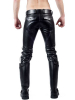 Mister B Leather Ranger Jeans - 2 weiße Streifen 