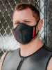 Mister S Neopren Face Mask schwarz-rot 