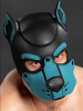 Mister S Neopren K9 Puppy-Maske - schwarz/aqua 