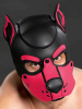 Mister S Neopren K9 Puppy-Maske - schwarz/pink 