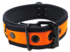 Mister S Neopren Puppy Halsband - orange/schwarz 