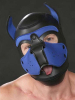 Mister S Neopren Puppy-Maske - schwarz/royal 