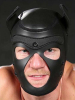 Mister S Neopren Puppy-Maske - schwarz/schwarz 