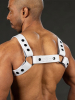 Mister S Silikon Brust Harness weiss 