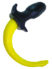 Mister S Silikon Puppy Tail - gelb 