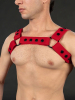 Mister S Silikon Brust Harness rot 
