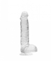 REALROCK Dildo Crystal Clear 6" klar 
