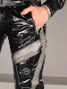 Riegillio Shiny Nylon Tracksuit Pants - schwarz-grau 