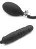 RUDE RIDER Silikon Dildo-Plug aufblasbar schwarz 