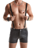 Hose FEDERICO Wetlook Shorts schwarz 