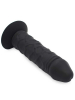 Silikon-Dildo 20cm mit Saugnapf schwarz 