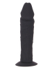 Silikon-Dildo 17cm mit Saugnapf schwarz 