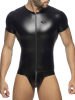 ADDICTED Front Zip Rub Body - schwarz 