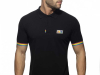 ADDICTED Rainbow Polo Shirt schwarz 