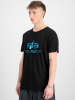 Alpha Industries Basic T-Shirt Foilprint schwarz-blau 