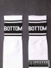 BARCODE Socken weiss - schwarz BOTTOM 