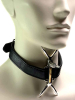 BDSM Halsband mit Gabel - einstellbar 