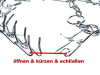 BDSM - Stachelhalsband - Würgeband mit Noppen 