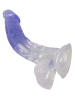 Dildo Crystal Clear Curved 7.5" mit Saugnapf 