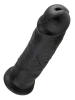 Dildo KING COCK 10 inch - 26x6.5cm - schwarz 