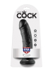 Dildo KING COCK 8 inch - 20.3x4.6cm - schwarz 