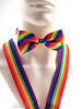 Gay Pride Regenbogen Bowtie Fliege 