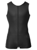 Singlet ärmellos mattlook schwarz 