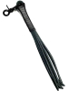 Flogger aus Riemen schwarz 35 cm 
