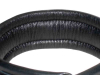 Leder-Halsband, gepolstert schwarz 5cm 