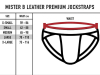 Mister B Leder Premium Jock - schwarz-schwarz 