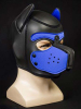 Mister S Neopren Puppy-Maske - schwarz/royal 