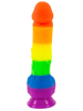 PRIDE Silikon-Dildo mit Saugnapf 