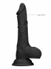 REALROCK Realistik Dildo 7" schwarz 