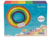Rainbow Pride auflbasbarer Schwimmring 