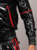 Riegillio Shiny Nylon Tracksuit Jacket - schwarz-rot 