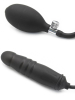 RUDE RIDER Silikon Dildo-Plug aufblasbar schwarz 