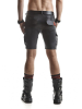 Hose LORENZO Wetlook Armyshorts schwarz 
