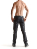 Hose VITTORIO Wetlook schwarz 