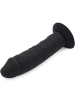 Silikon-Dildo 20cm mit Saugnapf schwarz 