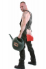 Leder-Latzhose mit Gesäßklappe ROT 