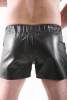 Leder-Boxershort Doppel-Streifen in ROT 