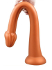 Whale Penis Soft Anal Dildo 45cm - Medium kupfer 