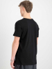 Alpha Industries Basic T-Shirt Foilprint schwarz-blau 